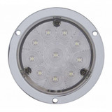 10 LED 4" Flange Mount Back-Up Light -White LED/Clear Lens