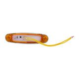 5-3/4" Wide 3 LED ViperEye Light (Clearance/Marker) - Amber LED/Amber Lens