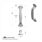 Chrome Grab Handle Only