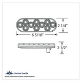 20 LED 6" Oval Back-Up Light - Competition Series (Bulk)