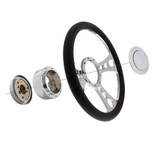 Chrome Billet Style Aluminum Horn Button