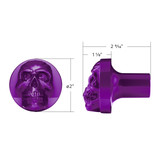 Skull Air Valve Knob Pearl White - Semi Truck Chrome Accessory