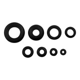1/4",5/16",3/8",7/16",1/2",5/8",21/32",7/8" Mounting Holes Black Vinyl Grommets (15-Pack)