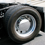 Chrome Plastic Single Hub Rear Axle Cover 33mm Thread-On Nuts