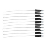 6" Single Lead Wire With .180 Bullet Termination & Stripped End - Black