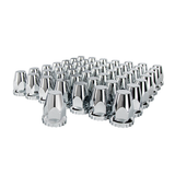 33mm x 2-3/4" Chrome Plastic Original Nut Covers - Push-On
