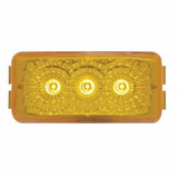 3 LED Reflector Light (Clearance/Marker) - Amber LED/Amber Lens