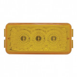 3 LED Reflector Light (Clearance/Marker) - Amber LED/Amber Lens