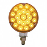 42 LED Reflector Double Face Turn Signal Light - Amber & Red LED/Clear Lens