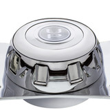 18" Chrome Flame Steering Wheel Kit Peterbilt Kenworth w/ Hub Horn