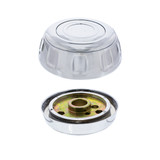 18" Chrome Flame Steering Wheel Kit Peterbilt Kenworth w/ Hub Horn