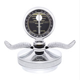 Chrome Aluminum Boyce MotoMeter With Base & Chrome Wings