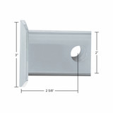 Chrome Plastic Hitch Cover - 2" x 2" Trailer Receiver Protection