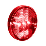 3 LED 4" Round Light (Stop, Turn, & Tail)-Red LED/Red Lens