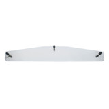 3" X 14" Chrome Standard Bottom Mud Flap Plate - Welded Stud