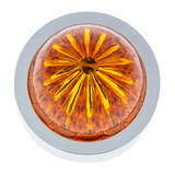 Watermelon Lens Bumper Guide Top With Chrome Base - Amber (2-Pack)