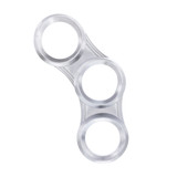 Chrome 3 Gauge Cluster Bezel w/ Visor 2006+ Peterbilt Right Side