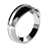 Kenworth Chrome Gauge Bezel with Visor - 2-5/16" Small Gauges