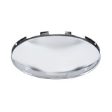 6 Uneven Notched Chrome Dome Front Hubcap - 7/16" Lip