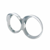 Chrome Gauge Bezel with Visor for 2006+ Kenworth Speed/Tach