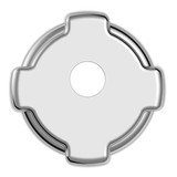 Chrome Plastic Fuel Cap Cover For Freightliner - Locking