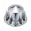Pointed Axle Cover Combo Kit With 33mm Spike Thread-On Nut Covers & Nut Cover Tool - Chrome