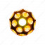 Thread-On Matte Black Phoenix Style Ball Gearshift Knob With LED 13/15/18 Speed Adapter-Amber LED