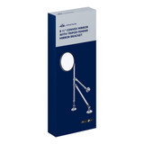 8-1/2" Convex Mirror With Stainless Tripod Fender Mirror Bracket