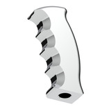 Thread-On Pistol Grip Gearshift Knob - Indigo Blue Aluminum