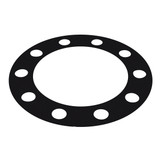 Black Plastic Rim Protector 10 Lug Pattern 1" Hole Semi Truck
