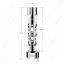 Austin Style Gun Cylinder Gearshift Knob With LED 13/15/18 Speed Adapter - Chrome/Amber LED