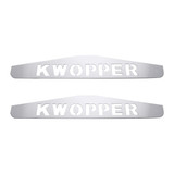 4" X 24" Chrome Kwopper Bottom Mud Flap Plate - Welded Stud