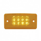 8 LED Reflector Cab Light For Freightliner Century (1996-2011) And Columbia (2001-2017) - Amber LED/Amber Lens