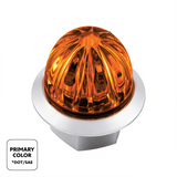 Double Fury 4 LED 1-1/8" Watermelon Clearance/Marker Light- Amber & Blue LED/ Clear Lens