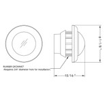 2 LED 3/4" Mini Double Fury Light (Clearance/Marker) - Amber & Red LED/Clear Lens