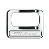 Chrome Rocker Switch Cover w/ Fifth Wheel Plaque - Peterbilt