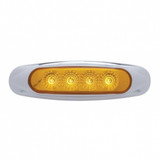 4 LED Reflector Light (Clearance/Marker) - Amber LED/Amber Lens