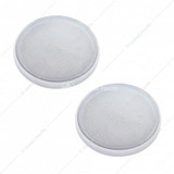 Chrome Round Speaker Covers 6.5" Peterbilt Dash Speakers (Pair)