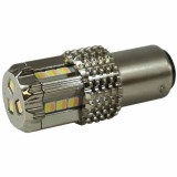 1157 LED Bulb White/Purple 15 Diode Chrome Housing Watermelon