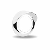 2" Chrome Light Bezel with Visor - Twist On Mount | ABS Plastic