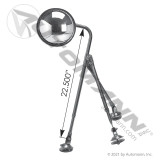 Stainless Steel Fender Tripod Assembly with 8.5" Mirror - Semi Truck