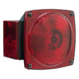 Red/White Incandescent Combo Tail Light w/ License Light - Under 80"