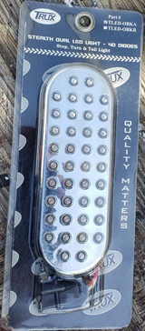 Stealth Oval LED Light - 40 Amber LEDs Stop/Turn/Tail Truck