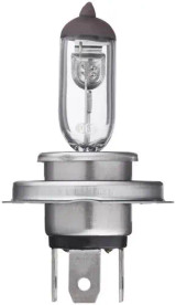 H4 60/55W Clear Halogen Headlight Bulb - Semi Truck Replacement