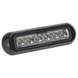 Thin Low Profile Dual Color LED Warning Light Amber/White Truck