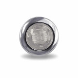 3/4" Clear Red LED Marker Light - 3 Diode Round Truck Light
