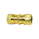 3/8" Brass Union Air Brake Compression Fitting - DOT Approved