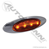 LED Marker Light 2" x 6.5" Clear Amber Lens - Semi Truck