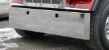 Peterbilt 389 Chrome Smooth Mount 18" Bumper with Tow Hooks