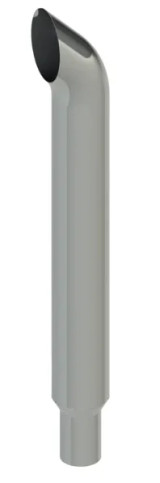 7x48 West Coast Curved Exhaust Stack Chrome - 5" Reduced OD